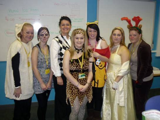 Health & Social Care students dressed up in aid of Children in Need