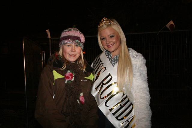 Miss Rochdale with 11-year-old Emily Aspinal