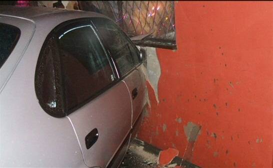 Car crash on Rooley Moor Road. Image provided by Greater Manchester Fire and Rescue Service.