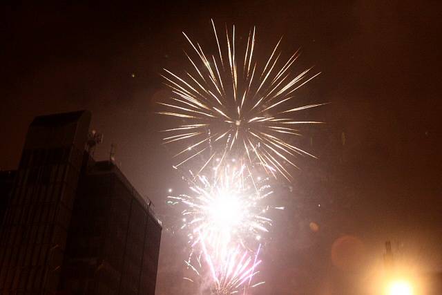 Spectacular firework display in Town Centre
