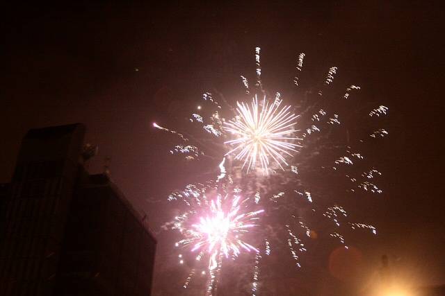 Spectacular firework display in Town Centre
