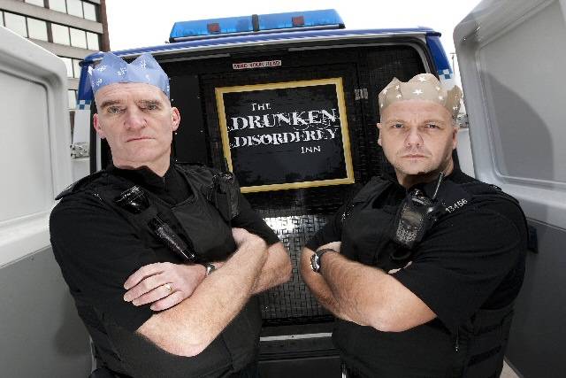 Seasons Greetings from PCs Geoff Taylor and Craig Dickinson from The Drunken Disorderly Inn