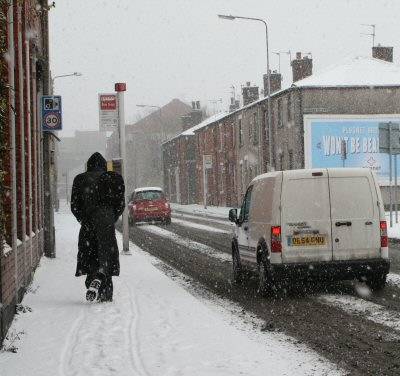 Snow and icy roads and pavements