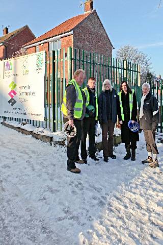 Harry Govan (Vision for Kirkholt), Gary Sladen (RBH), Philomena Renshaw, (Brighter Horizons Board) Clare Tostevin (RBH) and Councillor Pat Colclough