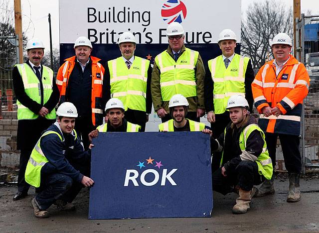 Paul Rowen MP with Rochdale Apprentices during his visit to ROK