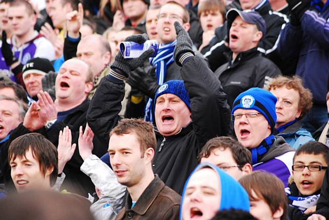 Rochdale fans were in good voice ahead of kick off.