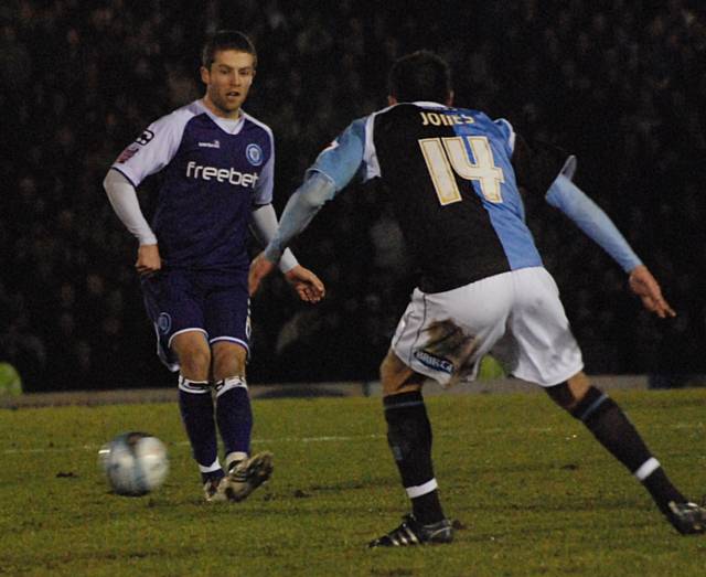 Tom Kennedy picks a pass.