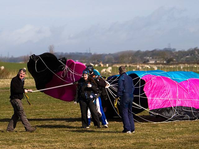 Laura back on the ground