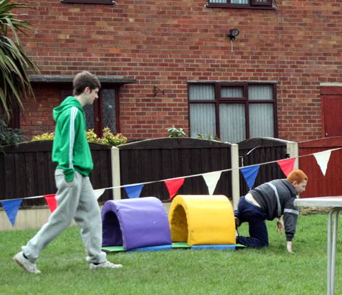 Assault course on Lytham Drive, Heywood