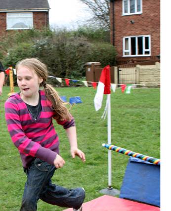 Assault course on Lytham Drive, Heywood