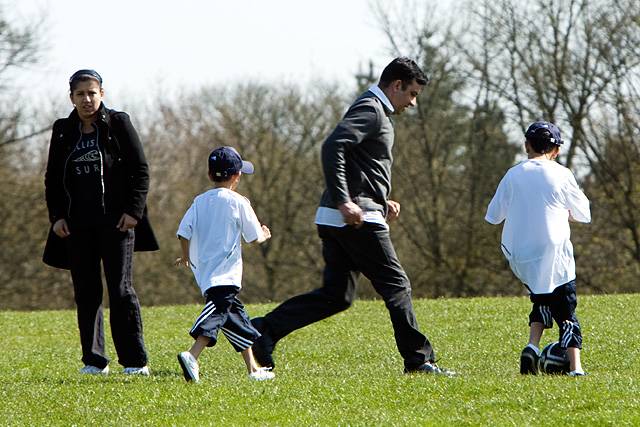 Family enjoying Springfield Park