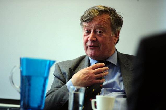 Conservative Cabinet Minister Ken Clarke, MP at Rochdale Town Hall tonight for Question Time