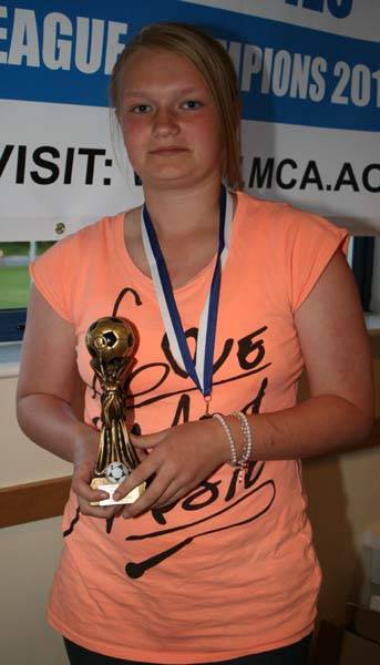 Under 14s Players' player of the year - Sophie Curzon