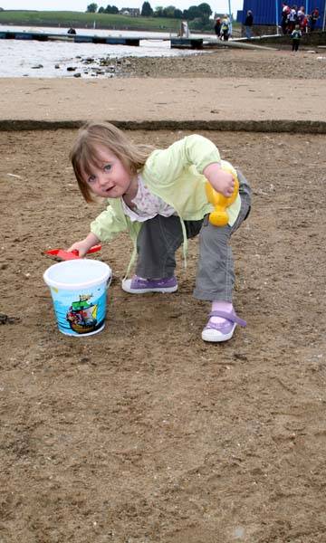 Taylar Holmes, 2, from Droylsden