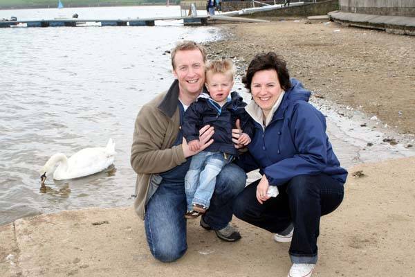 The Martin family travelled from Prestwich to enjoy a day out at the lake