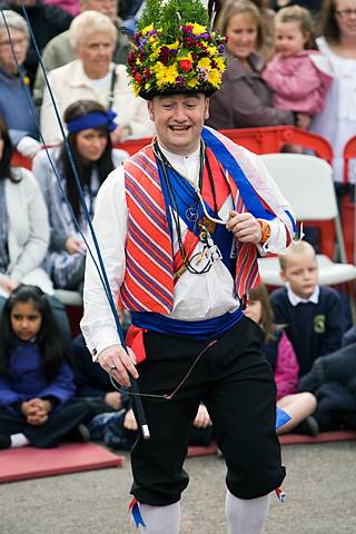 May Day celebration in Middleton -  Saddleworth Morris Men