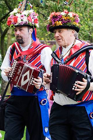 May Day celebration in Middleton -  Saddleworth Morris Men