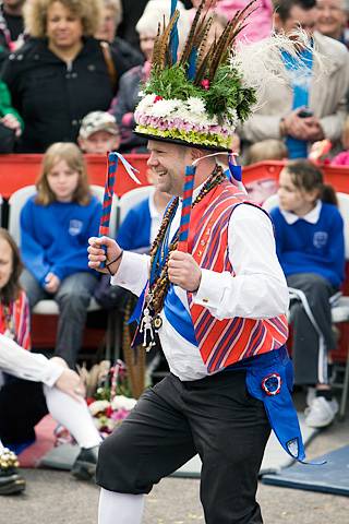 May Day celebration in Middleton -  Saddleworth Morris Men