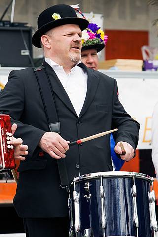 May Day celebration in Middleton -  Saddleworth Morris Men