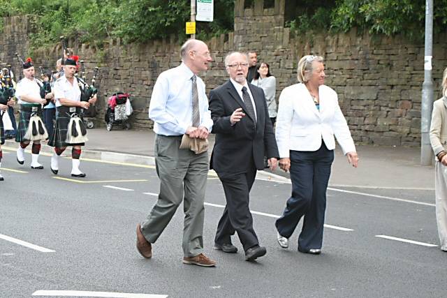 The parade was led by Jim Dobbin, MP for Middleton and Heywood and Councillors' Ann Metcalfe and James Gartside