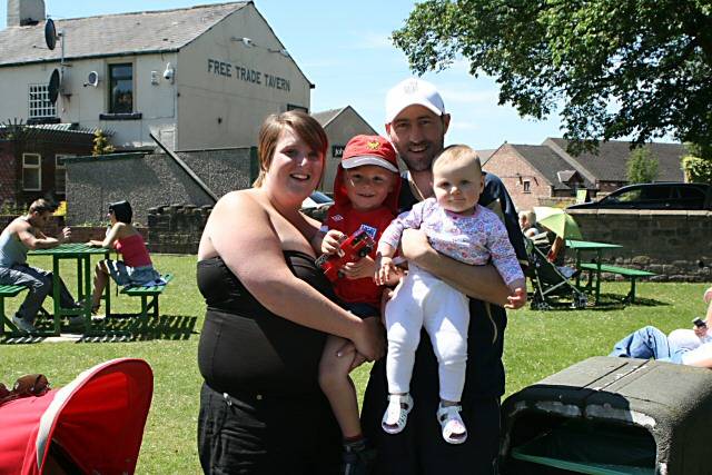 Michaela Mansfield, Jack Kitchen, Grace Kitchen and dad, Paul Kitchen


