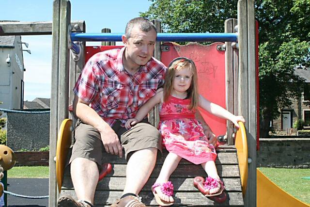 Anthony Brown, with his daughter, Neve