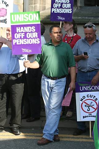 'Hands off our pensions'