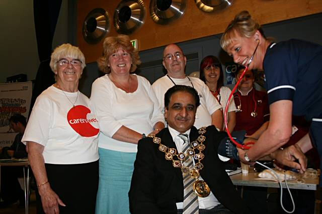 Mayor Zulfiqar Ali gave his support to carers in the borough