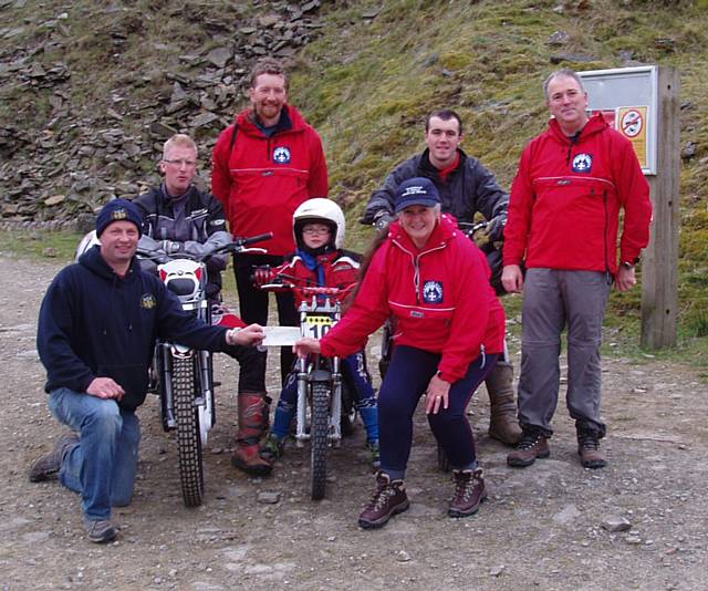 Rochdale and District Motor Club present the £500 cheque