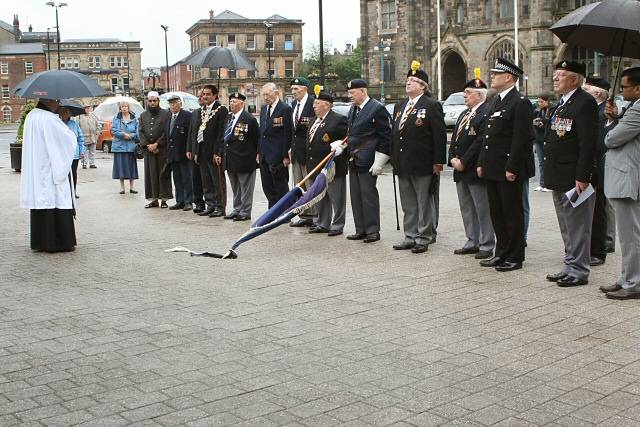 D-Day commemoration, Rochdale Cenotaph, Rochdale Town Hall, Sunday 6 June 2010