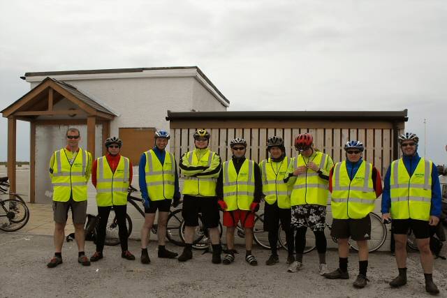 These fire-fighters cycled 166 miles and raised £400 for Springhill Hospice