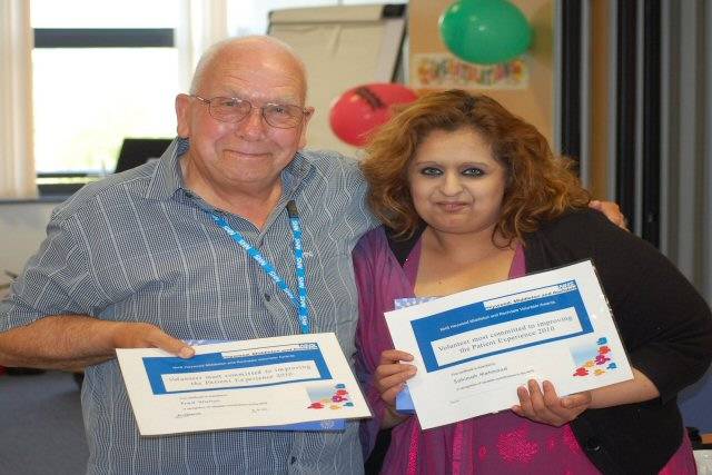 Most committed to improving patient experience - Fred Walton and Sahimah Mehmood 