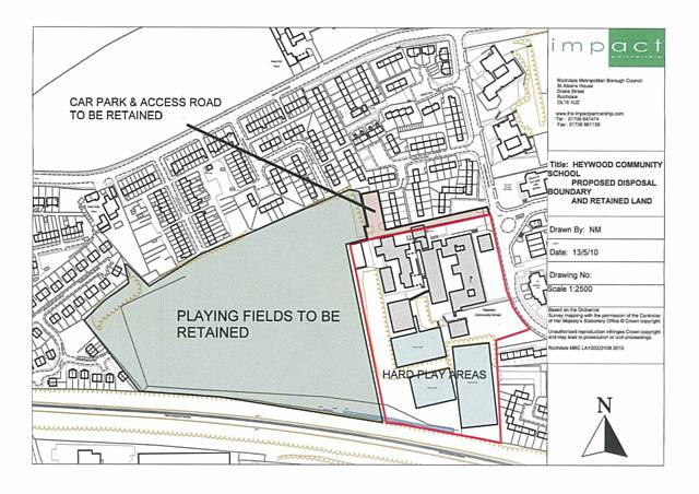 Plans for redevelopment of Heywood Community School site