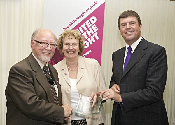 Jim Dobbbin with Annette Brooke MP and Paul Burstow, Minister for Care Services