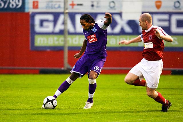 Fleetwood Town v Rochdale - Jean Louis Akpa Akpro shows he can cross as well as score