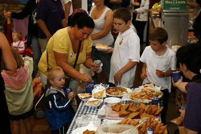 The Johnson family at the big lunch, Kirkholt 