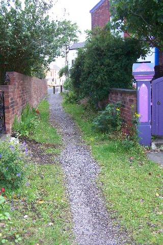 The path at St Alban's street before the clean up