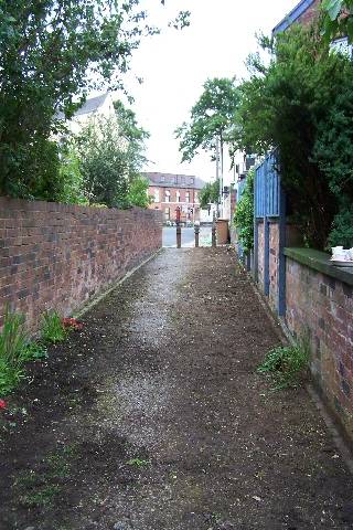 The path at St Alban's street after the clean up