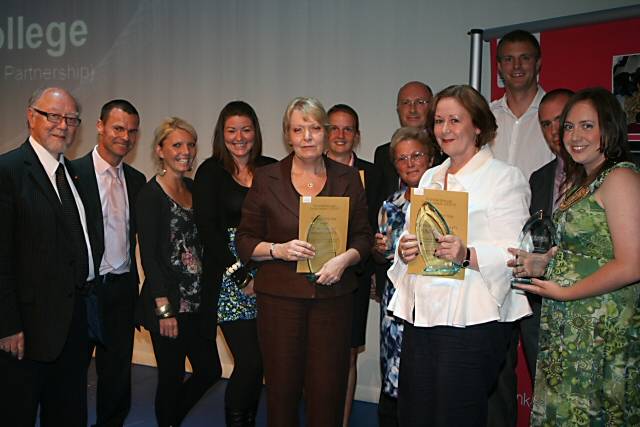 Representatives of all the School Sport Partnership Schools with MP Jim Dobbin