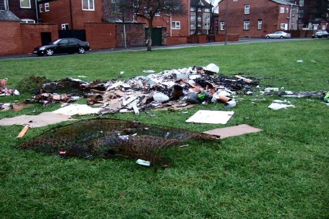 The rubbish dumped by Daminder Singh on open ground on King Street South. The council subsequently cleared the rubbish and Mr Singh was found guilty of fly-tipping

 
