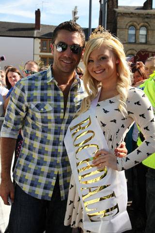 Gino D'Acampo meets Miss Rochdale