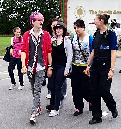 Youngsters at the U-Nite event get to know their local PCSO
