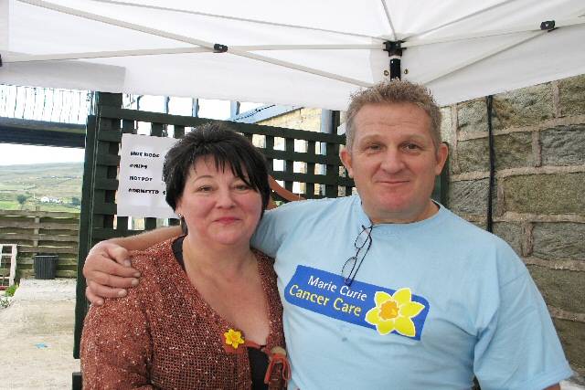 Pauline and Alan Ashworth  - Landlady and Landlord of The Moorcock Inn
