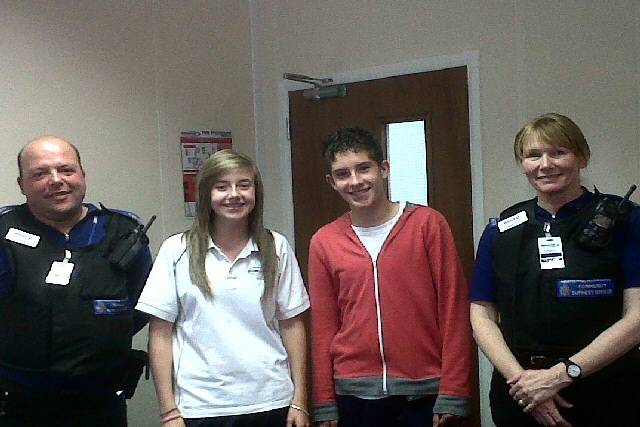 PCSOs Angela Smith and Alan Shaw from Pennine Neighbourhood Policing Team held a Safe 4 Summer enrichment day at Hollingworth Business and Enterprise College