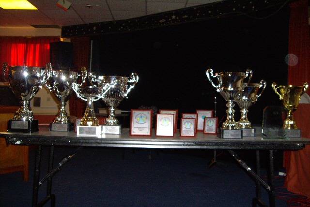 The trophies which the league teams compete for 