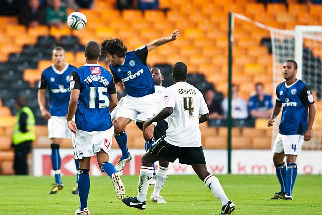 Port Vale 2 - 1 Rochdale<br />Brian Barry-Murphy clears with a header