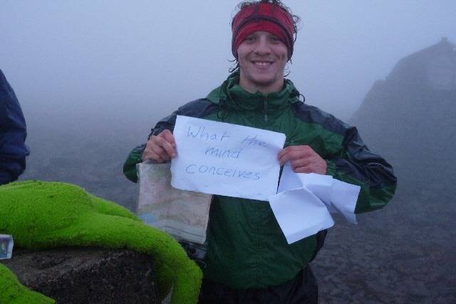 Gavin Cotrell at the top of ben Nevis