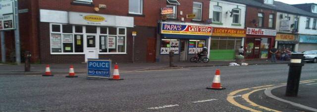 The was closed close the junction with Clement Royds Street