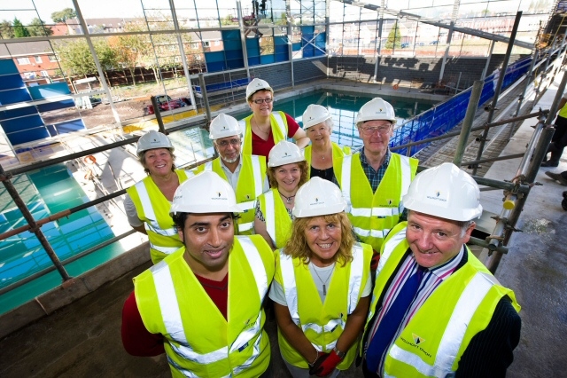 Councillors joined Craig McAteer from Link4Life on a visit to the site