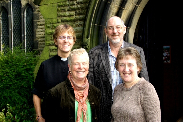 Rev Sharon Jones, Ken Jones, Joanna Dobbs and Christine Longhurst